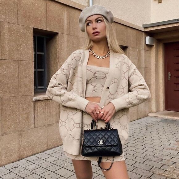 Mango Light Beige Cardigan New - Picture 2 of 6